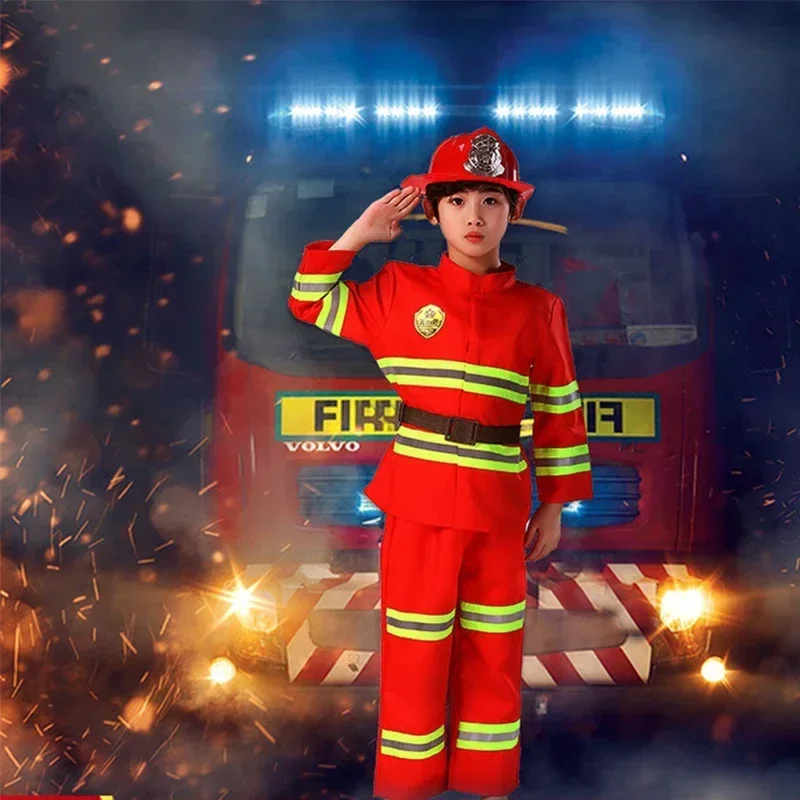 Cosplay Prop Works - 2026 Neue Feuerwehruniform Sam Feuerwehrmann Cosplay-Kostüm