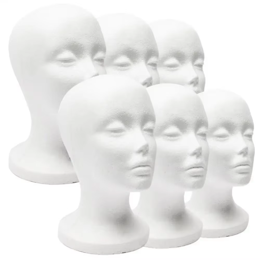 Cosplay Prop Foam - Einzelner Schaufensterpuppenkopf aus weißem Schaumstoff für