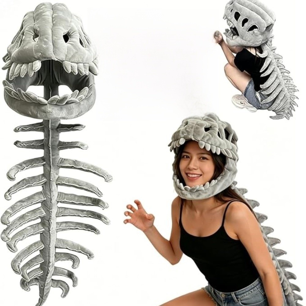 Cosplay Prop Patterns - Halloween-Kostüm Dinosaurier-Skelett-Kostüm Kostüm-Requisiten Dinosaurier-Skelett-Outfit Realistisches Skelettmuster