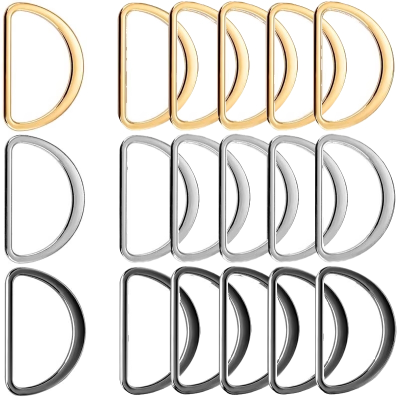 D Ring Strap - 10 Stück/Set 15-50mm D-Ring-Schnallen Verbindung Metallschnallen