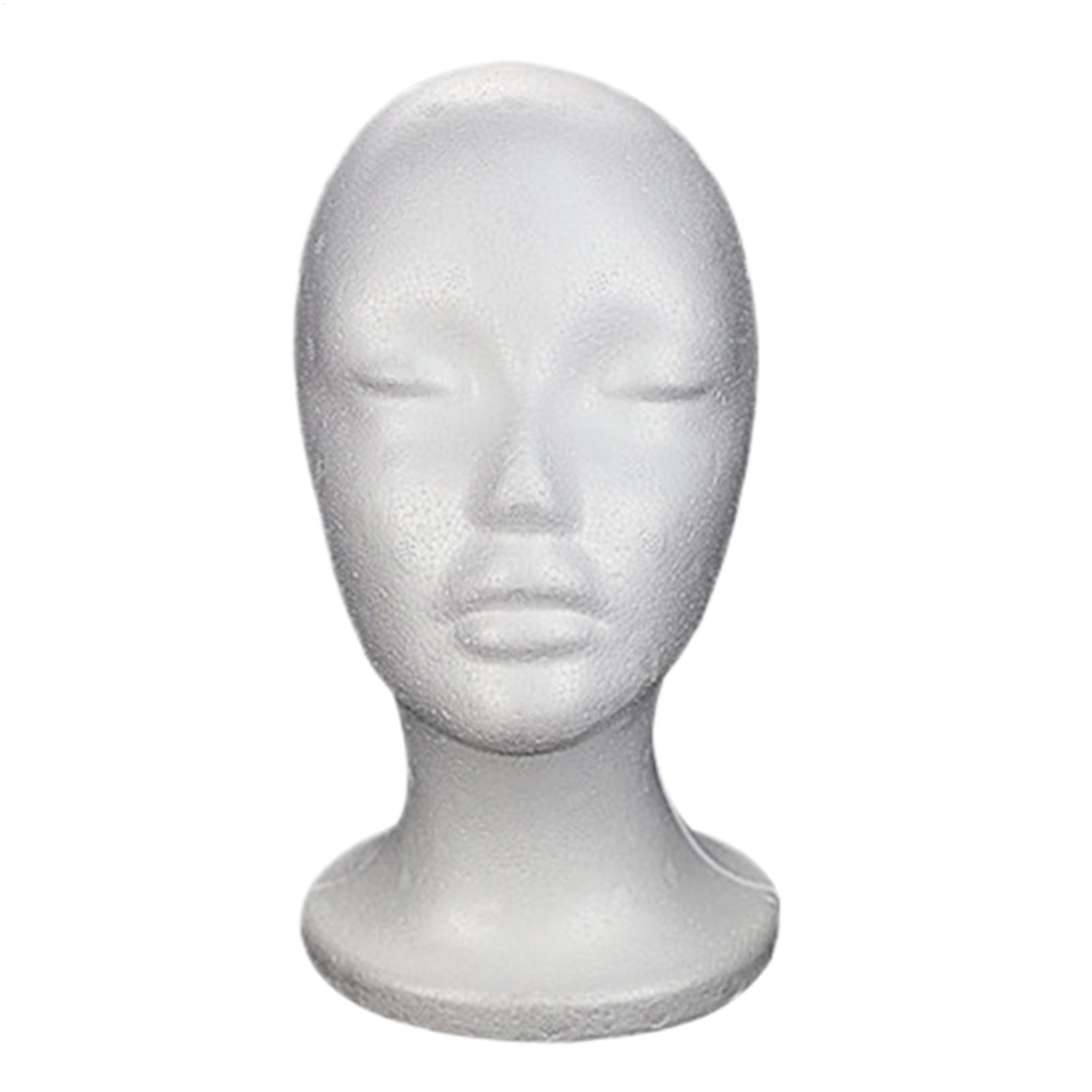 Cosplay Prop Foam - Schaumstoff-Perückenkopf-Modell Schaufensterpuppe Dummy-Perückenständer für Brille, Hut,