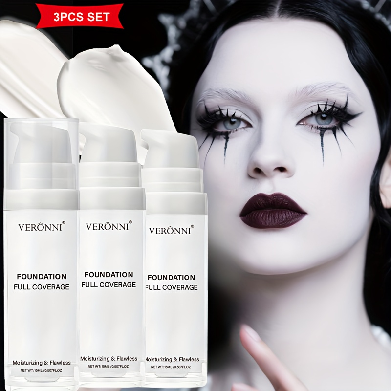 Cosplay Prop Primer - Mattweißes flüssiges Foundation-Make-up, aufbaubare Grundierung und