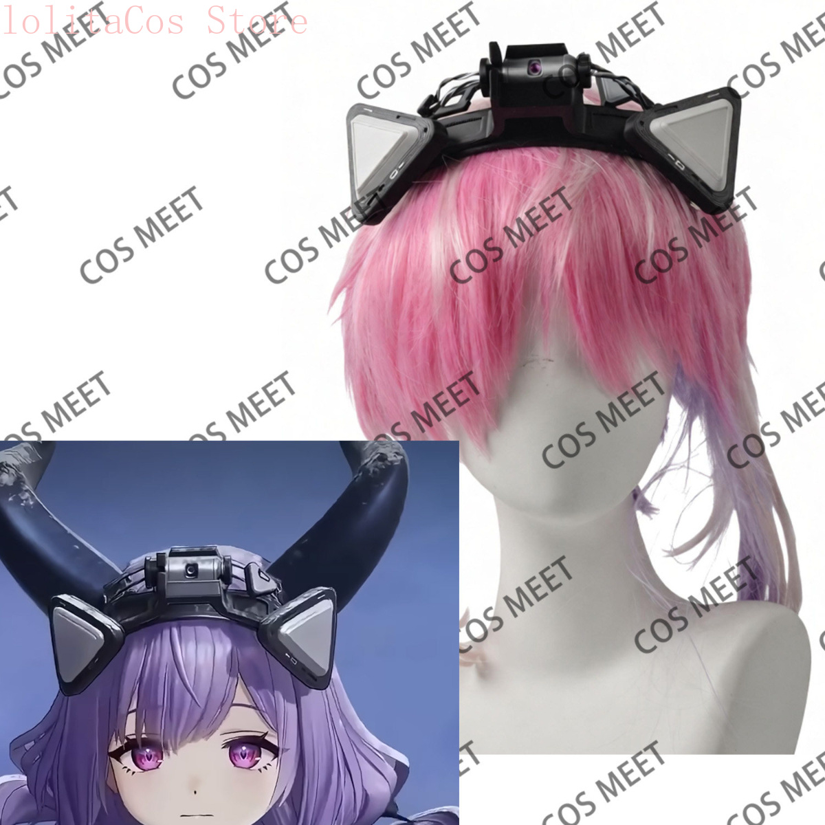 Cosplay Props - Arknights: Endfield Typhoeus 3D-gedruckte Cosplay-Requisiten Haarspange