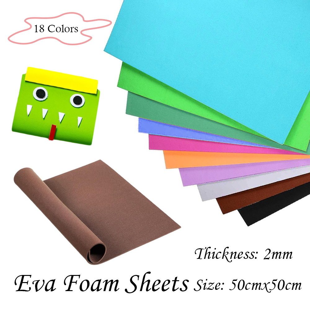 18 Farben, 2 mm dick, bunte EV – Eva Foam Sheet Bewertung und Preis
